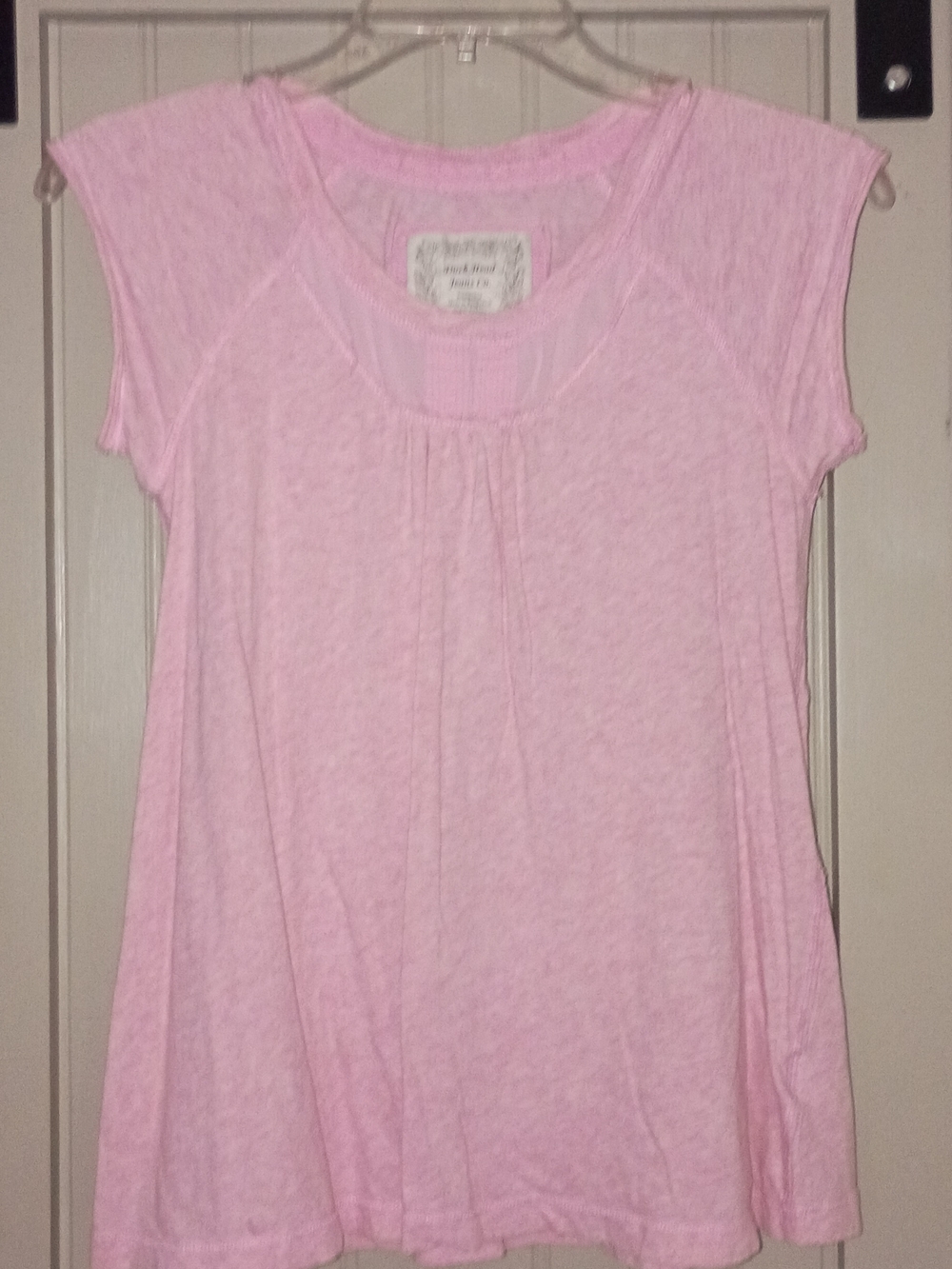 4/$20 Duck Head Light Pink Cap Sleeve Women's Top